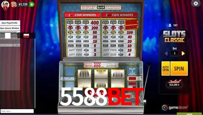 Catálogo de jogos 5588Bet com fornecedores Pragmatic Play, Evolution, NetEnt