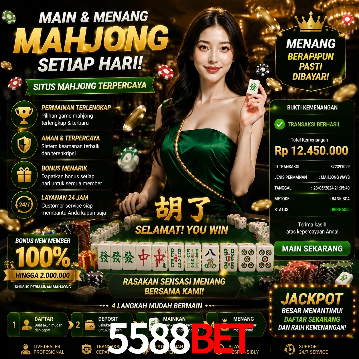 Ganhar e sacar na 5588Bet